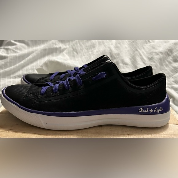 Converse Chuck Taylor All Star 126256C Black Purple Shoes Womens Size 9 VGUC - Picture 1 of 9
